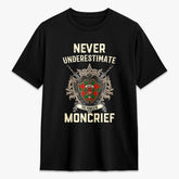Moncrief Tartan Crest 2D T-shirt - Never Underestimate Style