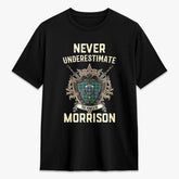 Morrison Ancient Tartan Crest 2D T-shirt - Never Underestimate Style