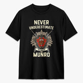 Munro Modern Tartan Crest 2D T-shirt - Never Underestimate Style