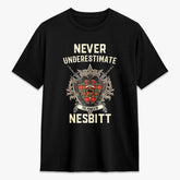 Nesbitt Ancient Tartan Crest 2D T-shirt - Never Underestimate Style