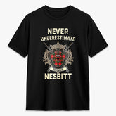 Nesbitt Modern Tartan Crest 2D T-shirt - Never Underestimate Style