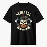 Newlands Tartan Crest 2D T-shirt - Alba Skull Style