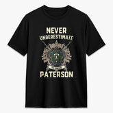 Paterson Tartan Crest 2D T-shirt - Never Underestimate Style