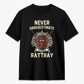 Rattray Modern Tartan Crest 2D T-shirt - Never Underestimate Style