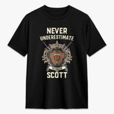 Scott Ancient Tartan Crest 2D T-shirt - Never Underestimate Style