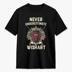 Wishart Dress Tartan Crest 2D T-shirt - Never Underestimate Style