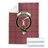 McRae Ancient Tartan Crest Blanket