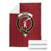 McRae Modern Tartan Crest Blanket