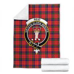 Reid Modern Tartan Crest Blanket