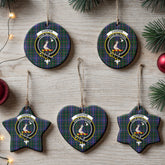 Cooper Tartan Crest Christmas Ceramic Ornament