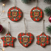 Drummond of Perth Tartan Crest Christmas Ceramic Ornament