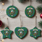 Duncan Ancient Tartan Crest Christmas Ceramic Ornament