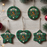 MacAlpine Ancient Tartan Crest Christmas Ceramic Ornament