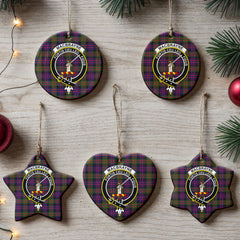MacBrayne Tartan Crest Christmas Ceramic Ornament