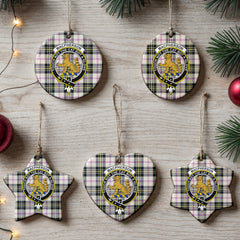 MacPherson Dress Ancient Tartan Crest Christmas Ceramic Ornament