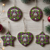 McDonald (Clan Ranald) Tartan Crest Christmas Ceramic Ornament