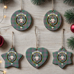 McFarlane Hunting Ancient Tartan Crest Christmas Ceramic Ornament