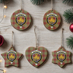 McGillivray Hunting Ancient Tartan Crest Christmas Ceramic Ornament