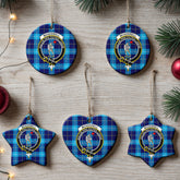 McKerrell Tartan Crest Christmas Ceramic Ornament