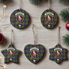 Whitefoord Tartan Crest Christmas Ceramic Ornament