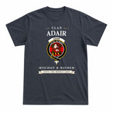 Adair Modern Tartan Crest Mischief and Mayhem T-shirt