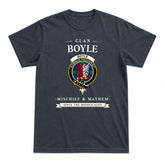 Boyle Tartan Crest Mischief and Mayhem T-shirt