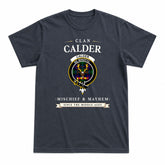 Calder Tartan Crest Mischief and Mayhem T-shirt