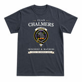 Chalmers Tartan Crest Mischief and Mayhem T-shirt