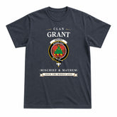 Grant Weathered Tartan Crest Mischief and Mayhem T-shirt