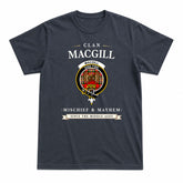 MacGill Modern Tartan Crest Mischief and Mayhem T-shirt