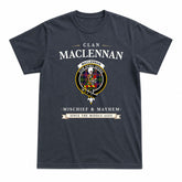 MacLennan Modern Tartan Crest Mischief and Mayhem T-shirt