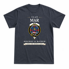 Mar Tartan Crest Mischief and Mayhem T-shirt