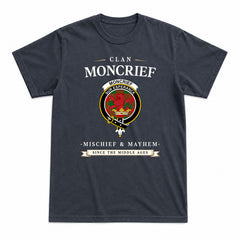 Moncrief Tartan Crest Mischief and Mayhem T-shirt