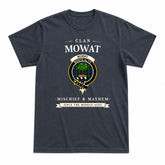 Mowat Modern Tartan Crest Mischief and Mayhem T-shirt
