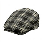 Menzies Black - White Ancient Tartan Flat Caps