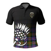 Carnegie Ancient Tartan Crest Polo Shirt - Thistle Black Style