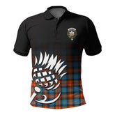 MacLachlan Ancient Tartan Crest Polo Shirt - Thistle Black Style