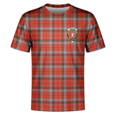 Robertson Weathered Tartan Crest T-shirt