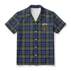 Baird Modern Tartan Crest Hawaiian Shirt