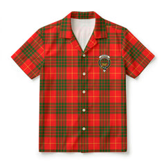 Cameron Modern Tartan Crest Hawaiian Shirt