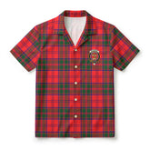Drummond Modern Tartan Crest Hawaiian Shirt