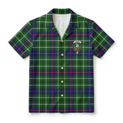 Duncan Modern Tartan Crest Hawaiian Shirt