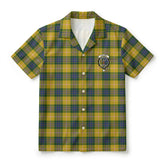Fraser (of Lovat) Yellow Tartan Crest Hawaiian Shirt