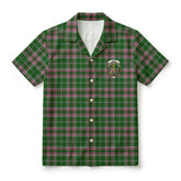Gray Hunting Tartan Crest Hawaiian Shirt