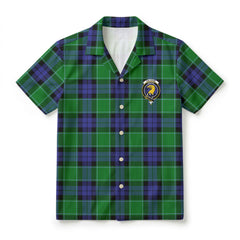 Haldane Tartan Crest Hawaiian Shirt
