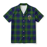 Johnston Modern Tartan Crest Hawaiian Shirt