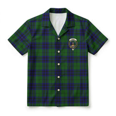 Keith Modern Tartan Crest Hawaiian Shirt