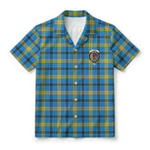 Laing Tartan Crest Hawaiian Shirt