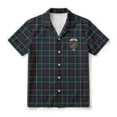 Leslie Hunting Modern Tartan Crest Hawaiian Shirt