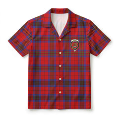 Leslie Modern Tartan Crest Hawaiian Shirt